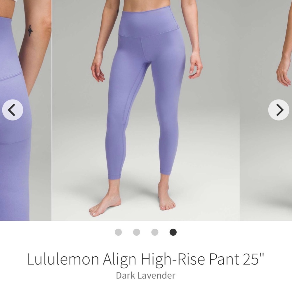 Lululemon Align High Rise Leggings ~ 8 ~ Dark Lavender ~ 25” - Picture 8 of 11